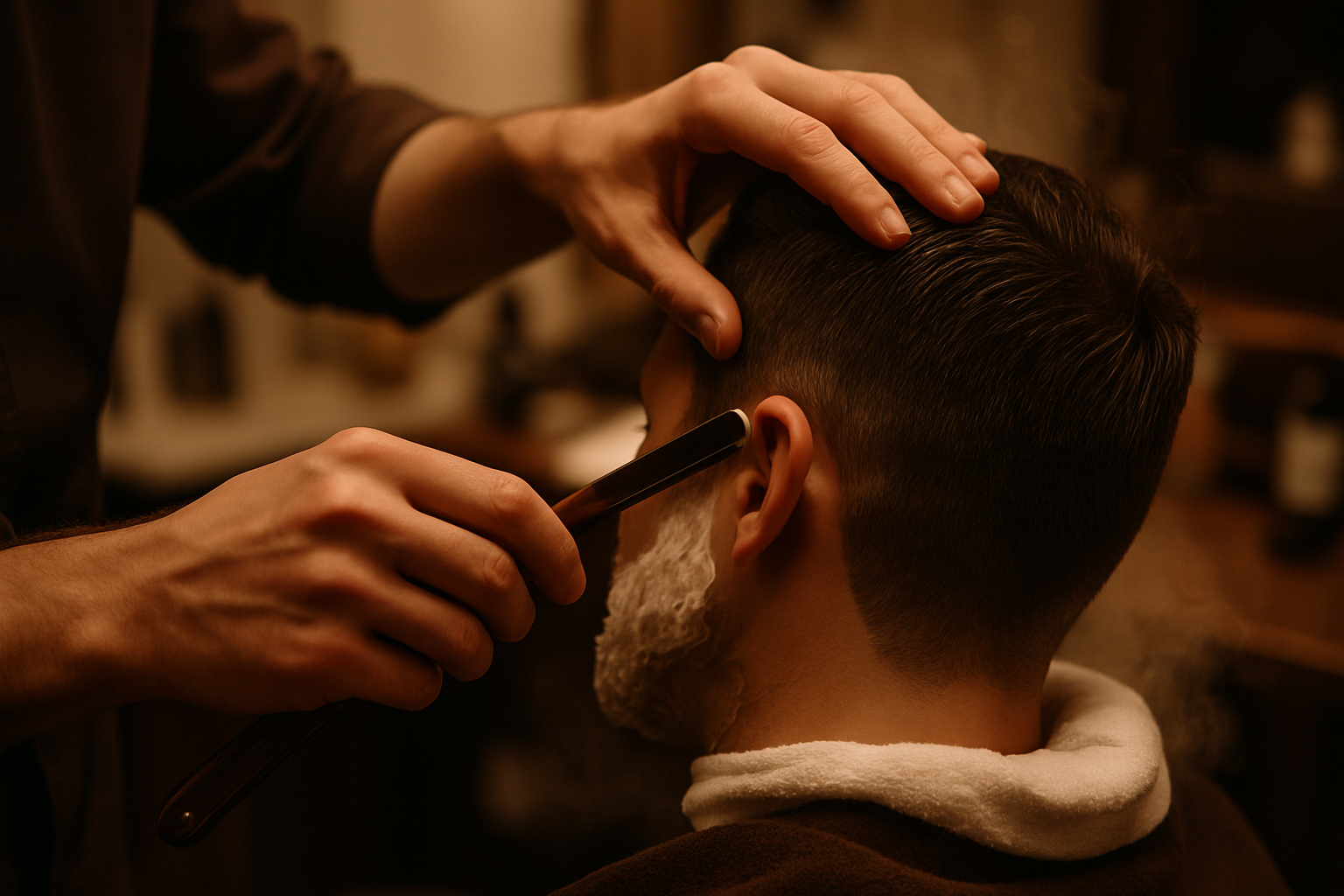 Usta hassas bir kesim yapiyor